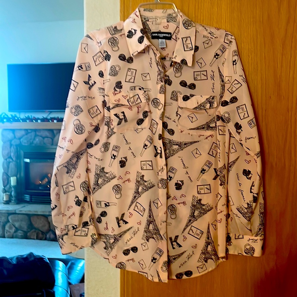 Karl Lagerfield Blouse, never worn size small